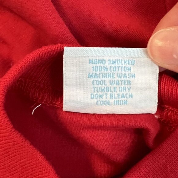 Petit Bebe Mock Neck Shirt Baby Boys Dark Red Long Sleeve Cotton Pullover Sz 9M - Picture 8 of 11